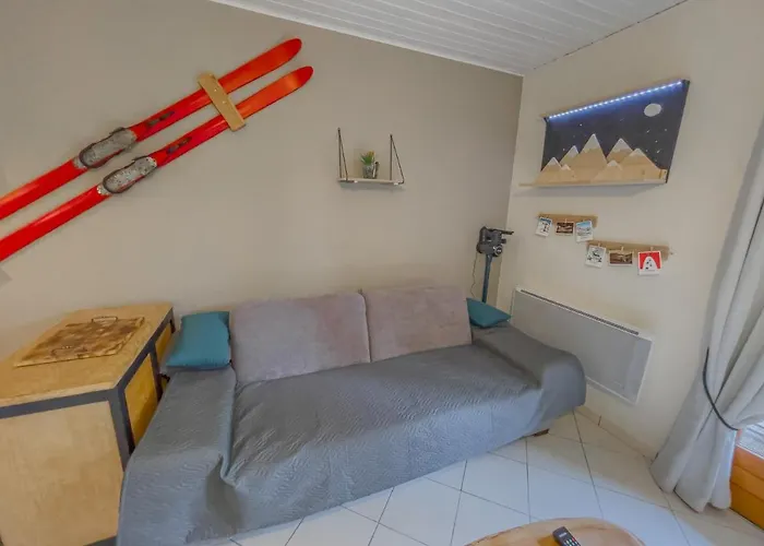 아파트 Joli T2, Escale Les Airelles, Rez De Jardin Proche 제라르메르