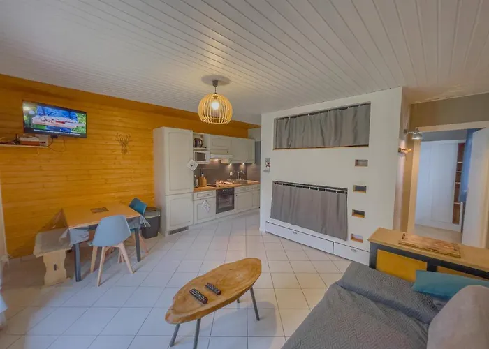 아파트 Joli T2, Escale Les Airelles, Rez De Jardin Proche 제라르메르